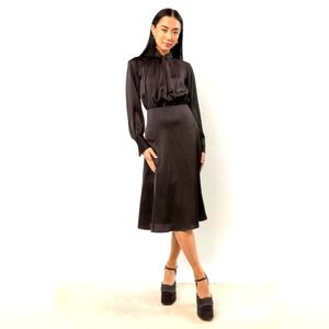 Bohme BLAISE MIDI DRESS IN BLACK